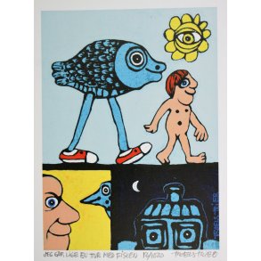 Jeg gr lige en tur med fisken