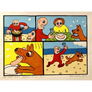 En hund efter p�lser